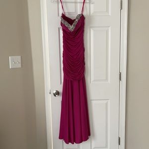 Pink Mermaid Prom Dress